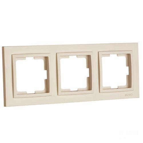 Рамка на 3 поста Mono Electric Despina крем 102-170000-162