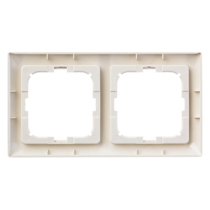 Рамка 2 поста ABB BASIC55, слоновая кость, 2CKA001725A1485