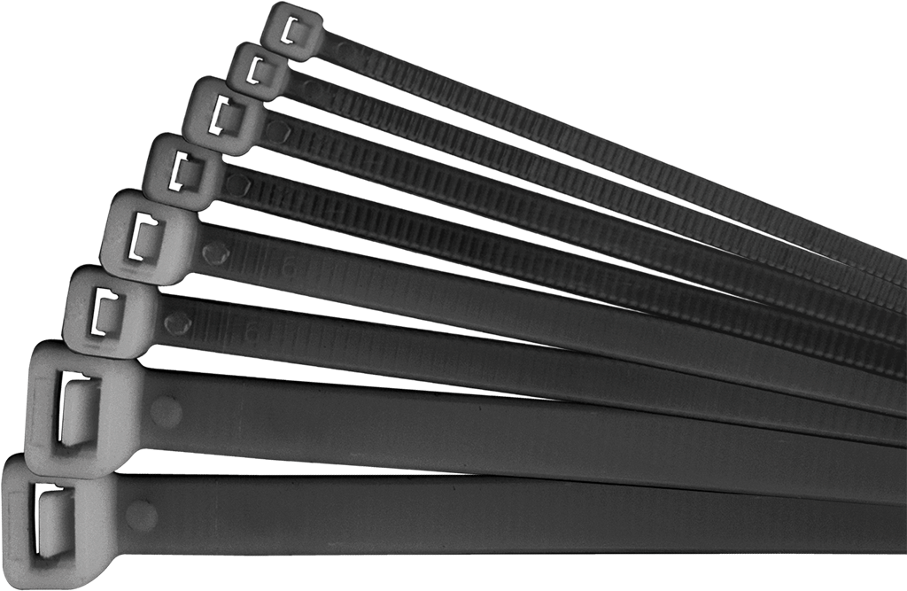 Хомут 250х4.8мм черный нейлон (100шт)