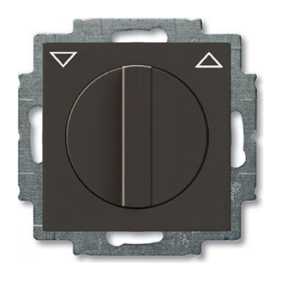 Механизм поворотного выключателя для жалюзи ABB BASIC55, механический, château-black, 2CKA001101A0929