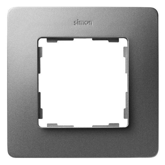 Рамка 1 пост Simon SIMON 82 DETAIL, холодный алюминий, 8200610-093