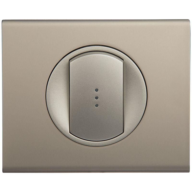 Рамка 1-м Celiane никель велюр Leg 069111